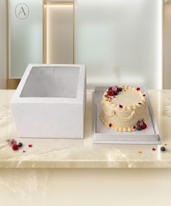 Cake box rectangular (with window)
